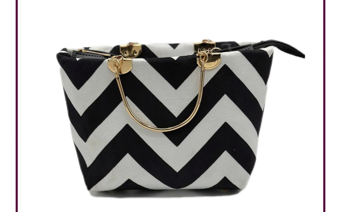 V shape printed bag — handbag by Aura Manufacturers, Lahore