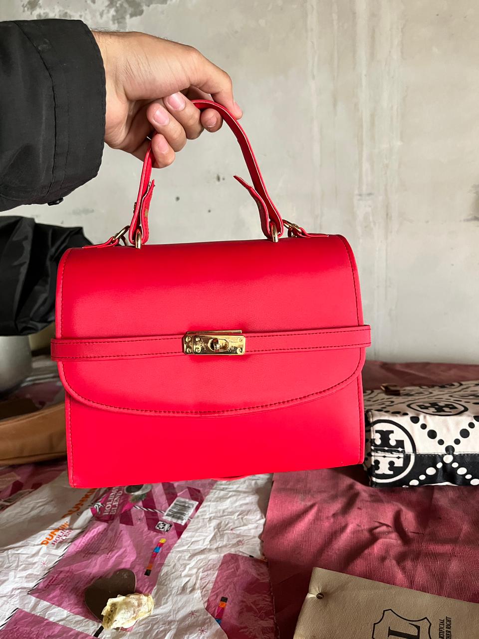 RedShoulderbag — handbag by Aura Manufacturers, Lahore