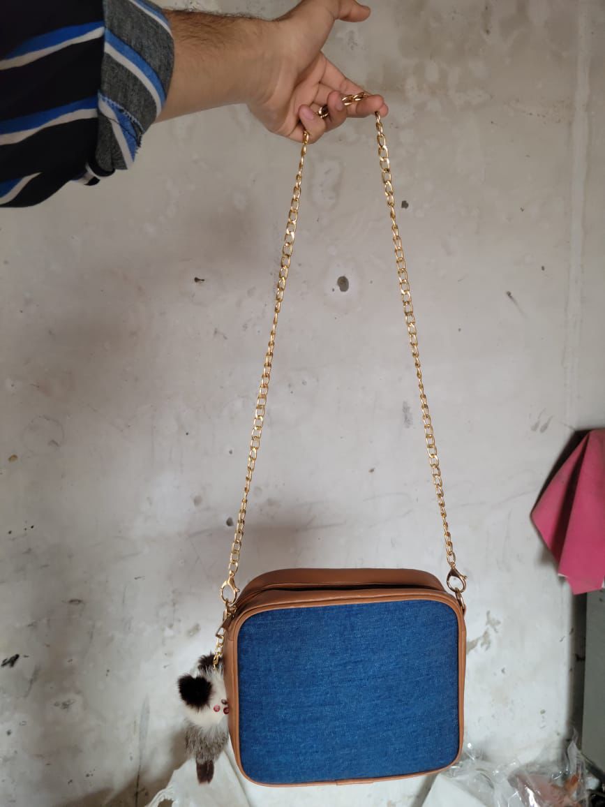 DenimShoulderBag — handbag by Aura Manufacturers, Lahore
